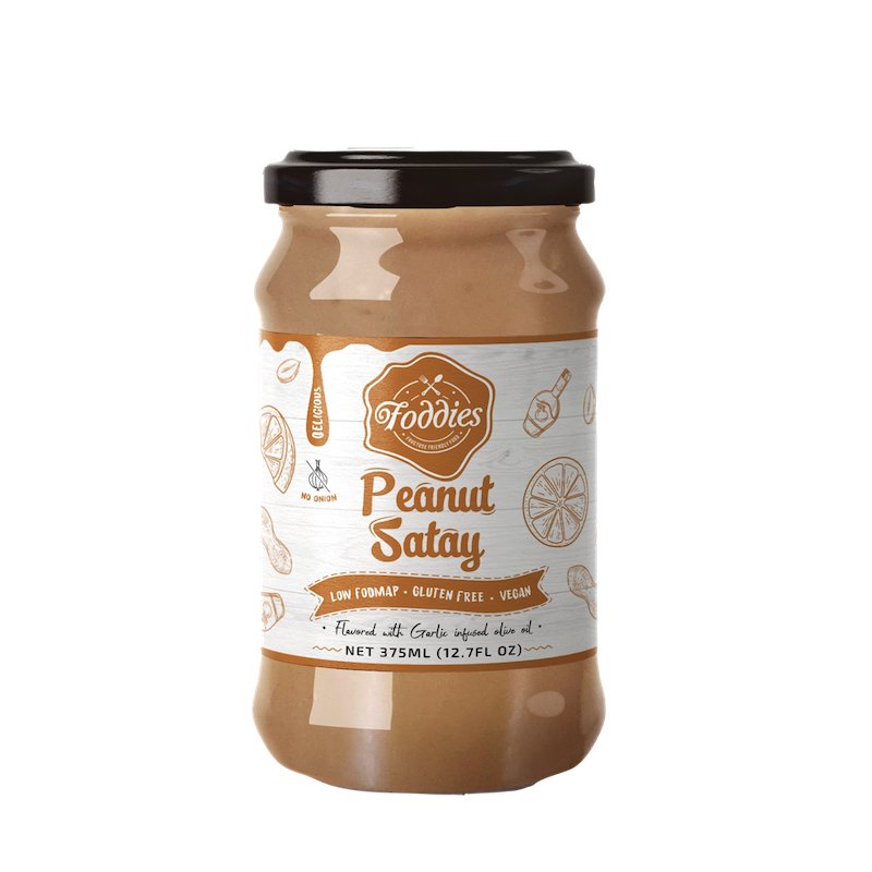 Foddies Peanut Satay Sauce 375ml (box of 6)