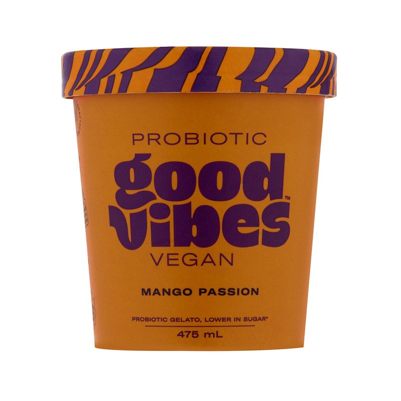 Good Vibes Mango Passion Vegan Gelato 475ml (box of 6)