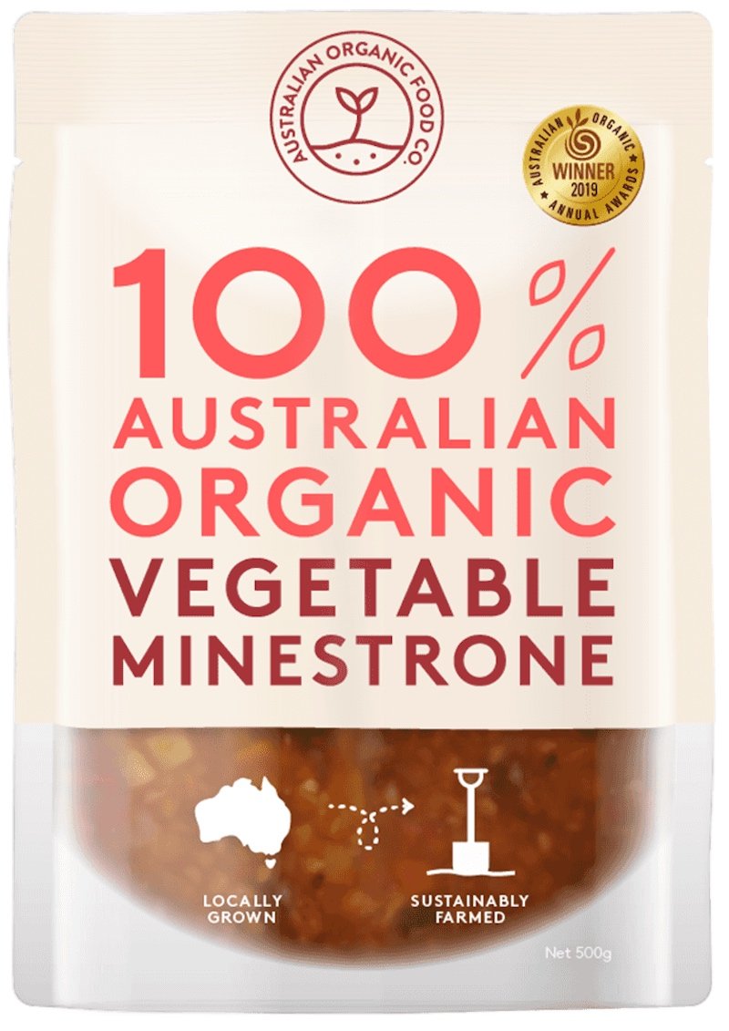 AOFC Organic Vegetable Minestrone Soup *large chilled* 500g (box of 5)