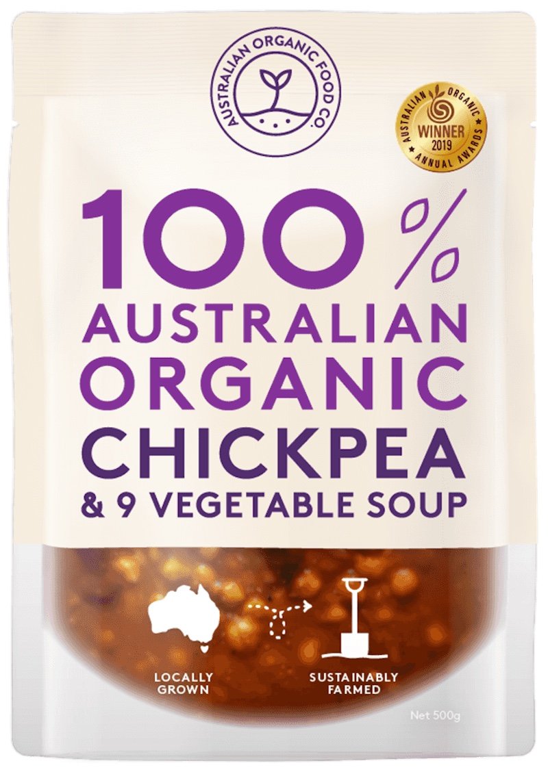 AOFC Organic Chickpea & Vegetable Soup *large chilled* 500g (box of 5)