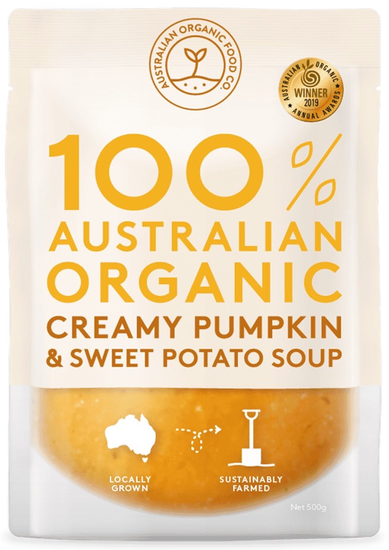 AOFC Organic Pumpkin & Sweet Potato Soup *large chilled* 500g (box of 5)