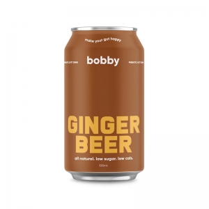 BOBBY PREBIOTIC SOFT DRINK GINGER BEER 330ml (BOX OF 12