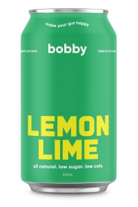 BOBBY PREBIOTIC SOFT DRINK LEMON LIME 330ml (BOX OF 12
