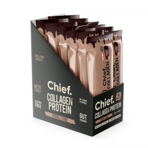 CHIEF *DOUBLE CHOC COATED* COLLAGEN BAR 45G (BOX OF 12)