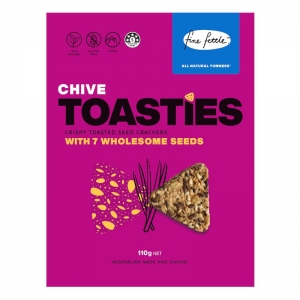 FINE FETTLE TOASTIES CHIVE 110G (BOX OF 6)