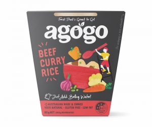 AGOGO INSTANT MEAL BEEF CURRY & RICE 80G (BOX OF 6)