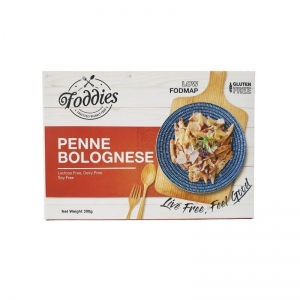 FODDIES PENNE BOLOGNESE LOW FODMAP FROZEN MEAL 300G (BOX OF 6)