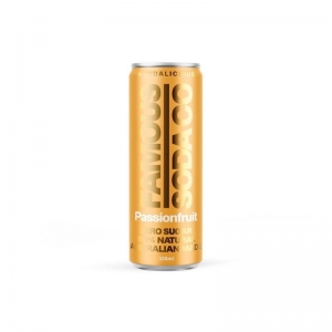 Famous Soda "new 330ml cans" Passionfruit (box of 12)