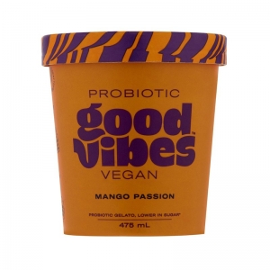 Good Vibes Mango Passion Vegan Gelato 475ml (box of 6)