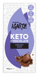 MELROSE IGNITE  KETO  CHOCOLATE CREAMY MILK 100G (BOX OF 12)