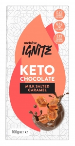 MELROSE IGNITE KETO CHOCOLATE MILK SALTED CARAMEL 100G (BOX OF 12)
