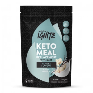 MELROSE IGNITE  KETO  MCT MEAL REPLACEMENT - VANILLA 450G (BOX OF 6)