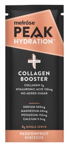 PEAK HYDRATION + COLLAGEN BOOSTER PASSIONFRUIT HIBISCUS 8G (BOX OF 20)
