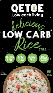 QETOE LOW CARB RICE 80G (BOX OF 6)