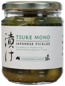 TSUKE MONO CUCUMBERS, GREEN CHILLI  & KOSHO YUZU 450G (BOX OF 6)