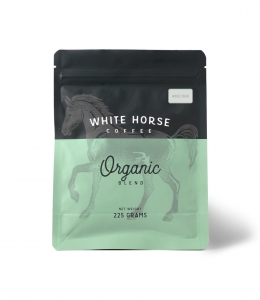 WHITE HORSE ORGANIC COFFEE WHOLE BEANS 225G (BOX OF 4)