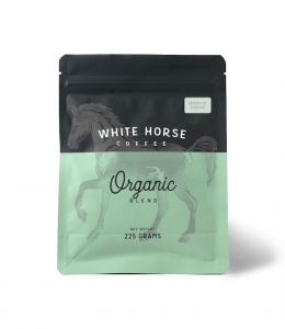 WHITE HORSE ORGANIC COFFEE GROUND ESPRESSO 225G (BOX OF 4)