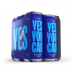Yes You Can Alcohol Free G & T 250ml 4 pack (box of 6)