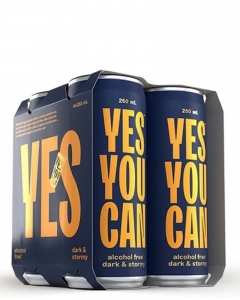 Yes You Can Alcohol Free Dark & Stormy 250ml 4 pack (box of 6)